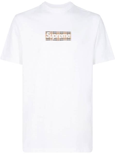 burberry supreme pricing|supreme Burberry box t shirt.